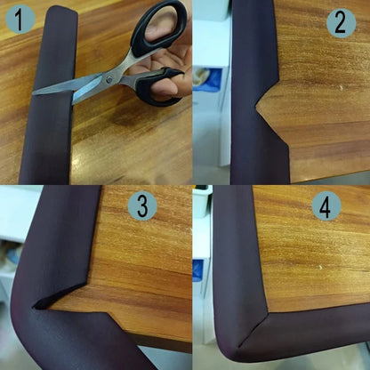 U-Type safety bumper strip detail showing soft foam protection