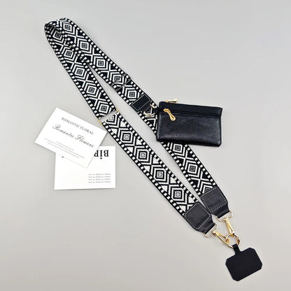 Stylish Adjustable Crossbody Mobile Phone Lanyard plus Wallet