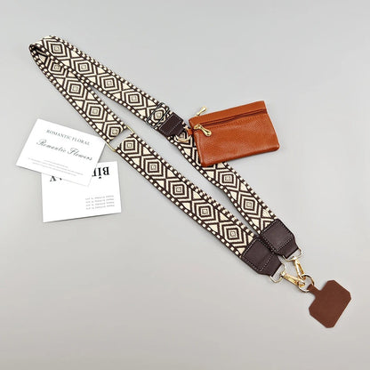 Stylish Adjustable Crossbody Mobile Phone Lanyard plus Wallet