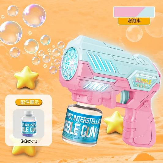 Automatic Electric Light Up Bubble Gun
