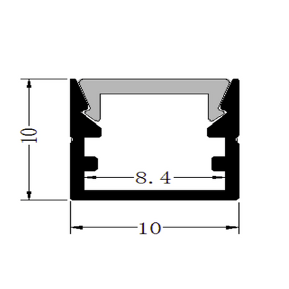 Aluminium Extrusion Super Slim Profile for LED strip ALU-1010