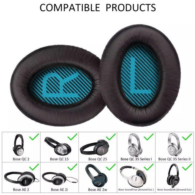 Bose Ear Pads Kit for QuietComfort 2 15 25 35 QC2 QC15 QC25 QC35, AE2,AE2i, AE2w, SoundTrue, SoundLink-Headphone Ear Pad-Sparts NZ