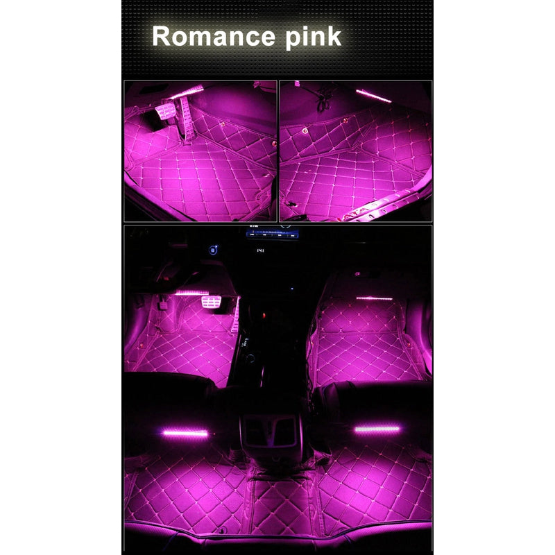 Car RGB LED Atmosphere Strip Light remote voice control