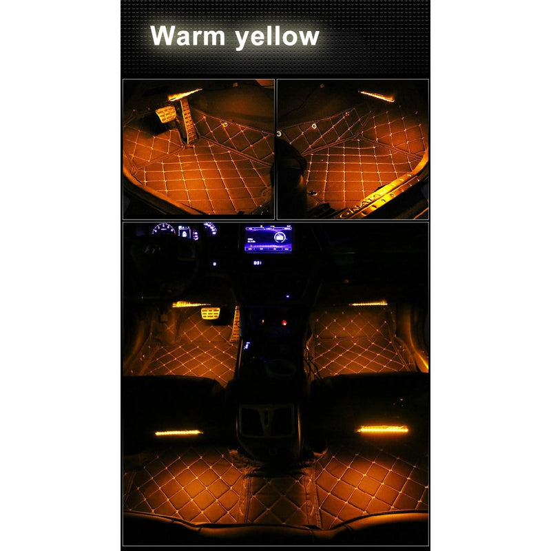 Car RGB LED Atmosphere Strip Light remote voice control