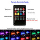 Car RGB LED Atmosphere Strip Light remote voice control