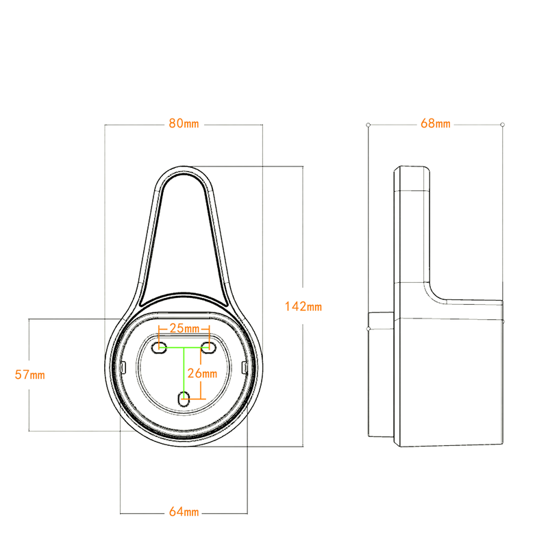 Charger Holder Holster Dock Electric Vehicle Type Charging Cable