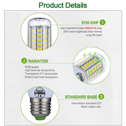 E27 Corn Light Led Lamps 220V/24LEDS-Sparts NZ
