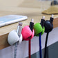 Multipurpose Car Desk Desktop Wall Round USB Wire Cord Cable Holder Clip - 5 pack