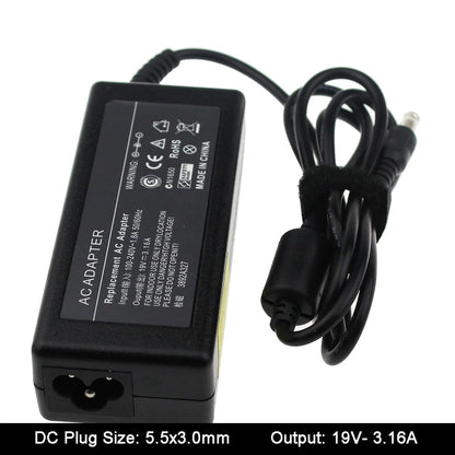 Samsung 60W 19V 3.16A Compatible Monitors - 5.5x3.0mm connector w/centre pin