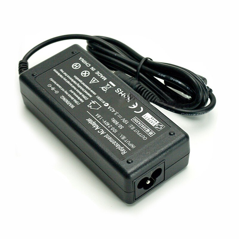 Power adapter for Asus 65W 19V 3.42A Charger - 5.5x2.5mm Connector (with Centre Pin) fits Intel NUC 5th / 6th Gen 19V version
