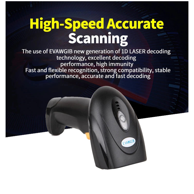 Basic Barcode Reader 1D Laser Barcode Scanner | Wired & Wireless Options – Sparts NZ