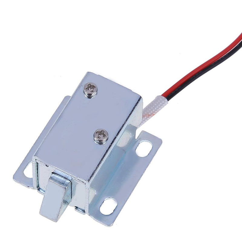 DC 5V-6V/DC 12V Mini Small Size Solenoid Electromagnetic Electric Control Cabinet Drawer Lock for DIY Project