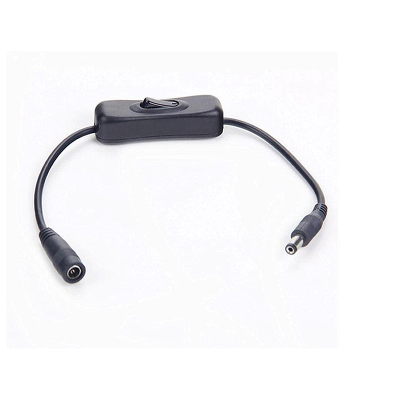 Inline switch for 12V power / LED light - 5.5x2.1mm DC Connector Jack-Sparts NZ
