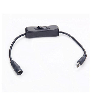 Inline switch for 12V power / LED light - 5.5x2.1mm DC Connector Jack-Sparts NZ