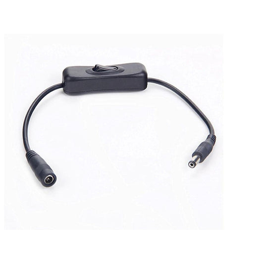 Inline switch for 12V power / LED light - 5.5x2.1mm DC Connector Jack-Sparts NZ