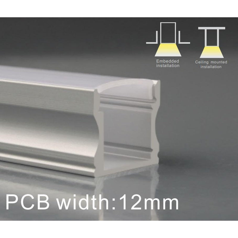 LED Aluminium Extrusion Deep Profile for LED strip ADW-1714-LED-Sparts NZ