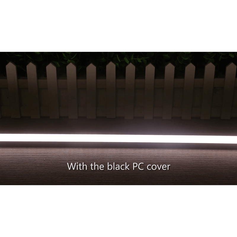 LED Aluminium Extrusion Profile for LED strip Black with Black Diffuser - Exclusive / NEW-LED-Sparts NZ