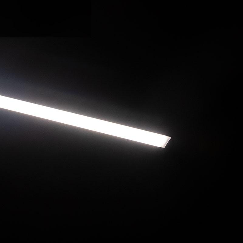 LED Aluminium Extrusion Profile for LED strip Black with Black Diffuser - Exclusive / NEW-LED-Sparts NZ