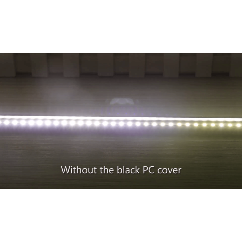 LED Aluminium Extrusion Profile for LED strip Black with Black Diffuser - Exclusive / NEW-LED-Sparts NZ
