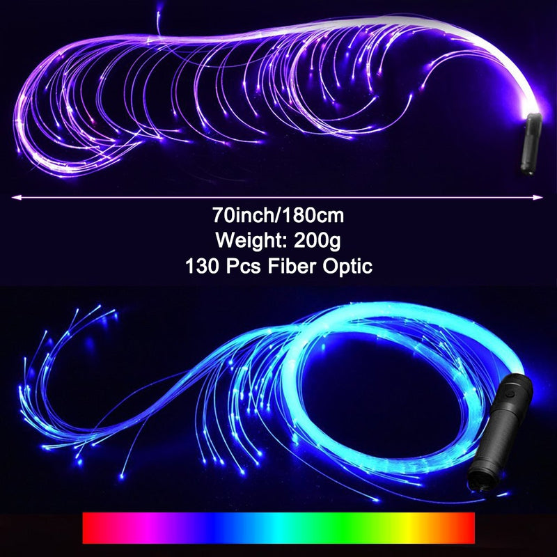 LED Fiber Optic Whip inch Swivel Dance Festival