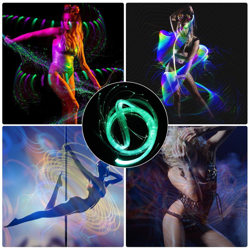 LED Fiber Optic Whip inch Swivel Dance Festival