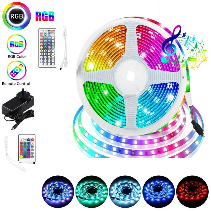 LED Strip Complete Pack - RGB including LED Strip, Controller, Power Supply and remote-Sparts NZ