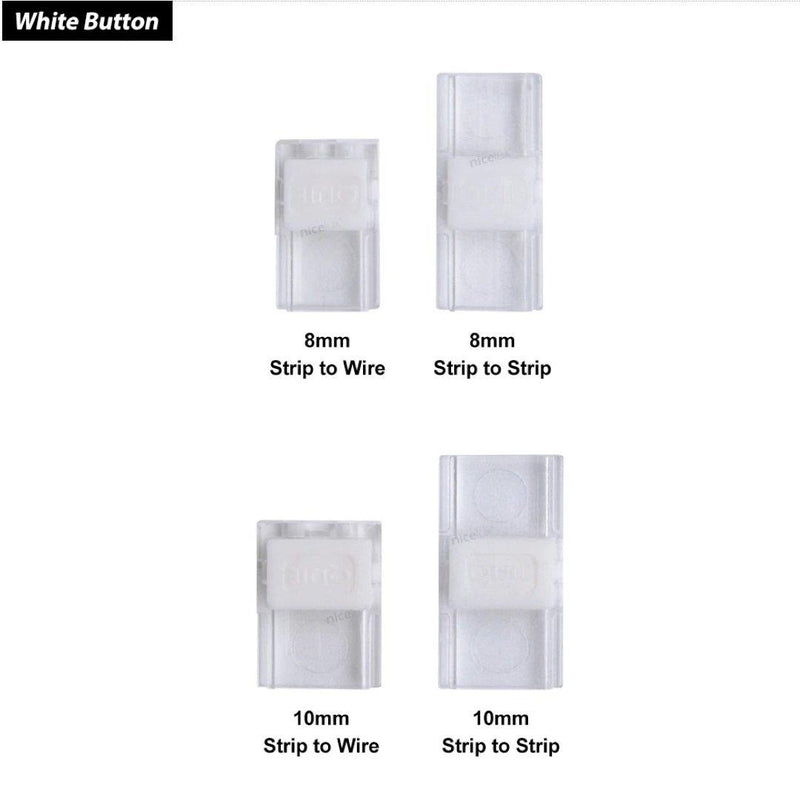 LED Strip Connector for 2pin 3528/5050 Slim 8mm or 10mm IP20 LED Strip-Sparts NZ