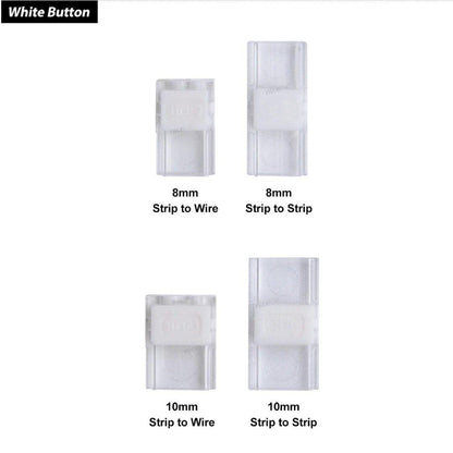 LED Strip Connector for 2pin 3528/5050 Slim 8mm or 10mm IP20 LED Strip-Sparts NZ