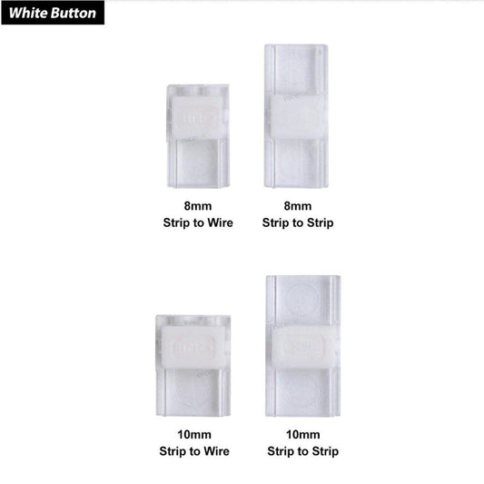 LED Strip Connector for 2pin 3528/5050 Slim 8mm or 10mm IP20 LED Strip-Sparts NZ