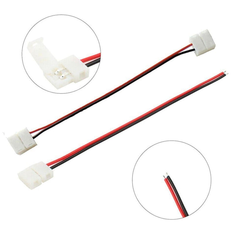 LED strip quick connector for single colour 8 & 10mm (incl. 140mm cabl ...