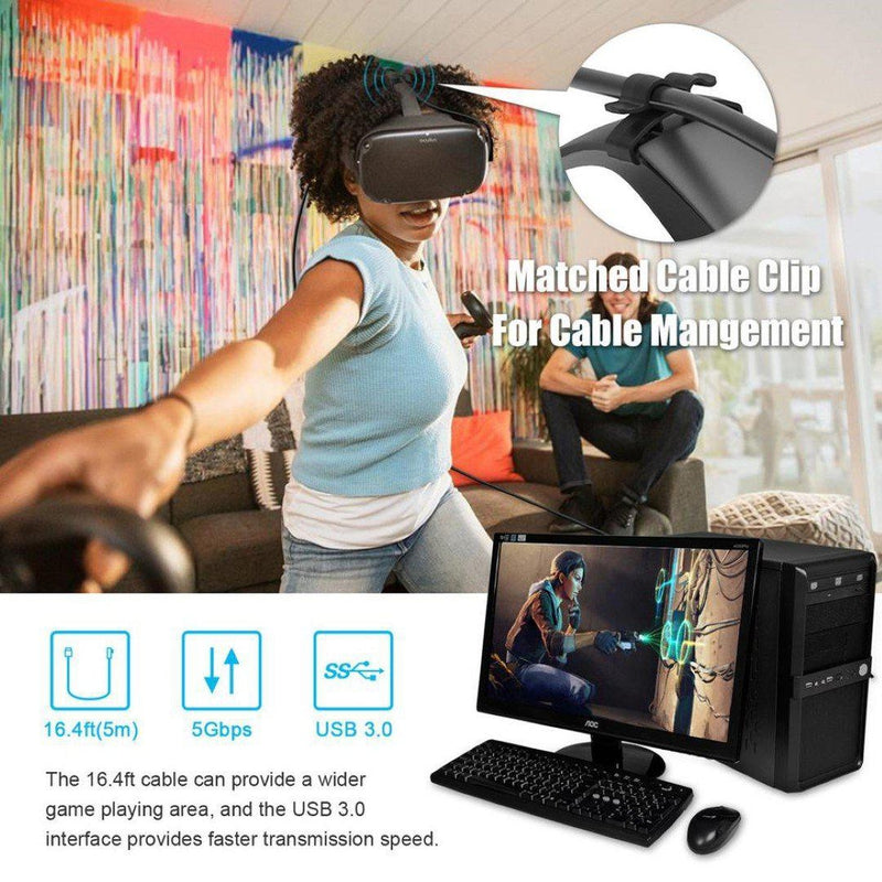 5m USB Type C Link cable for Oculus Quest 1 & 2 Link VR Headset-Charger-Sparts NZ