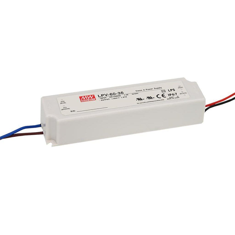 Mean Well IP67 Waterproof LED Driver (5V, 12V, 24V...)-Sparts NZ