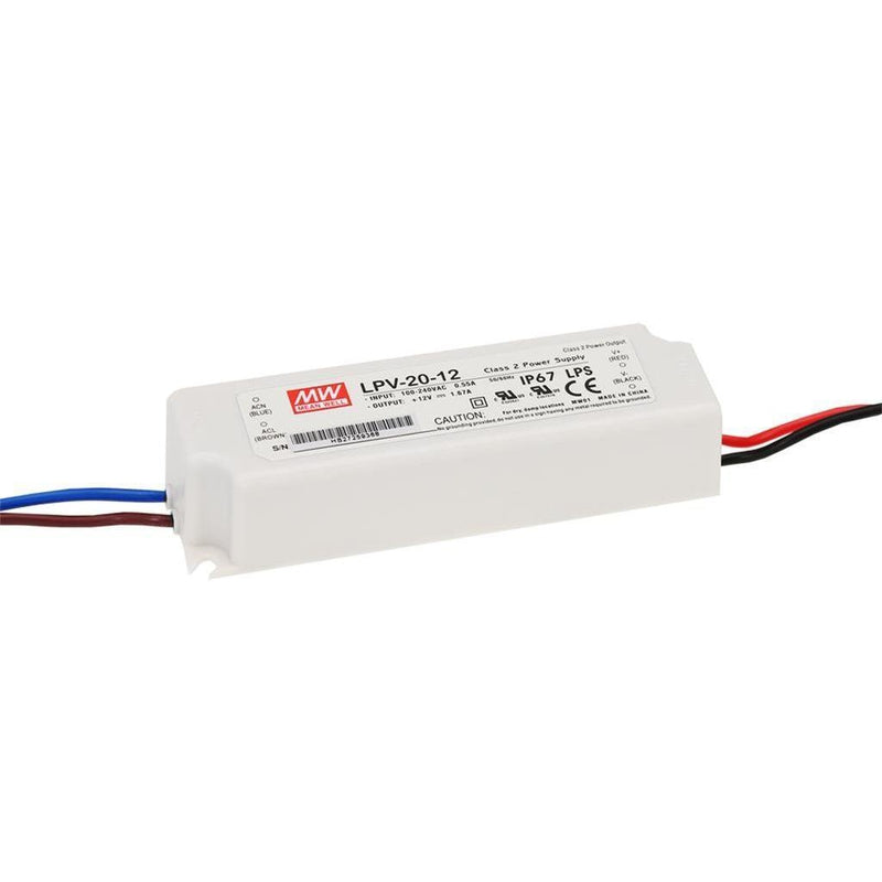 Mean Well IP67 Waterproof LED Driver (5V, 12V, 24V...)-Sparts NZ