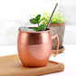 Moscow Mule Mug Stainless Steel Hammered Copper Plated Beer Coffee Cup