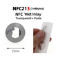 Ntag MHz ISO Clear Sticker NFC Tag Pack