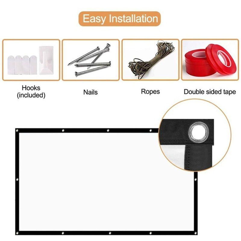 Outdoor Projection Screen 16:9 Foldable 100" / 120"-Sparts NZ