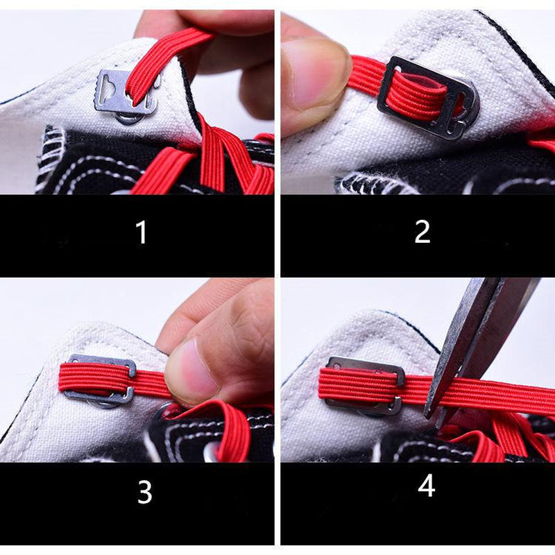 No Tie Shoelace Anchors Lazy Shoe Lace Flat Clip for Walking Running  Outdoor Sport Shoeslace Accessorey -  Ireland