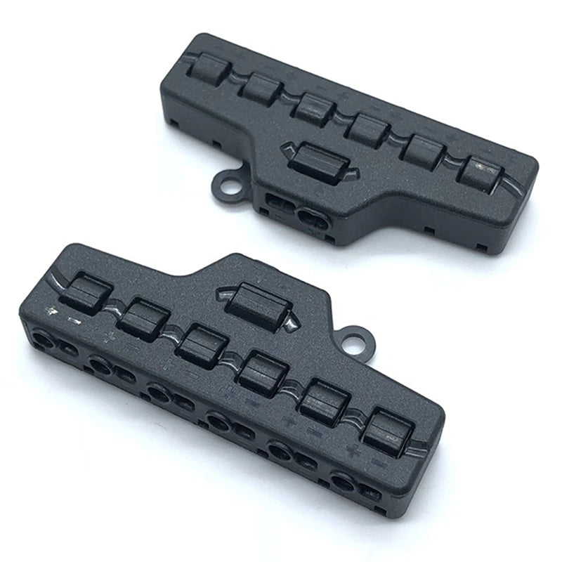 6 Ports Push-in Fast Quick Wire Connector Distribution Wiring Cable Splitter