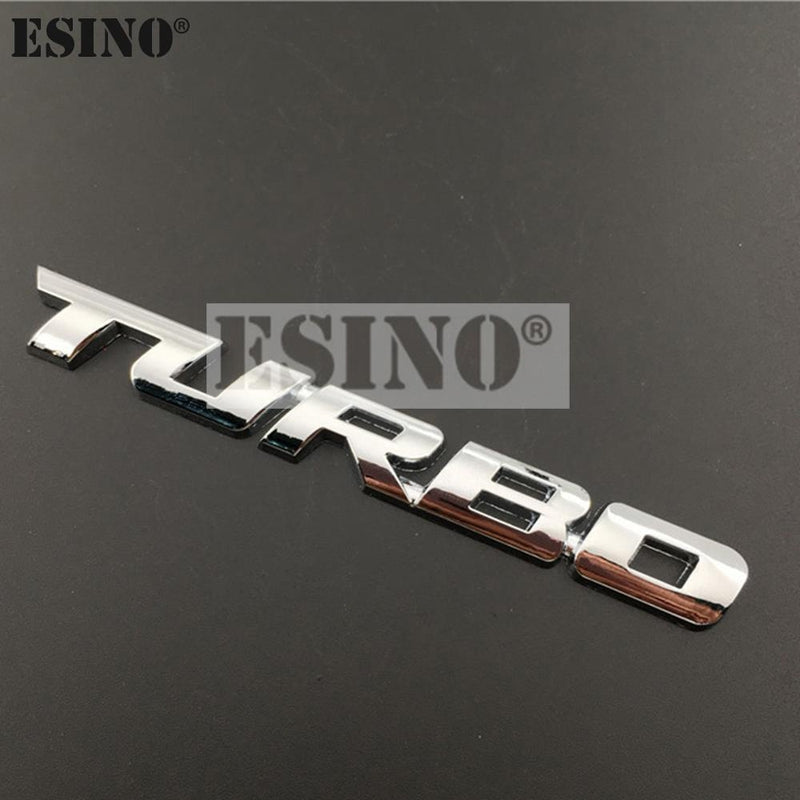 New Car Turbo Boost 3D Metal Chrome Zinc Alloy Emblem Badge – Sparts NZ