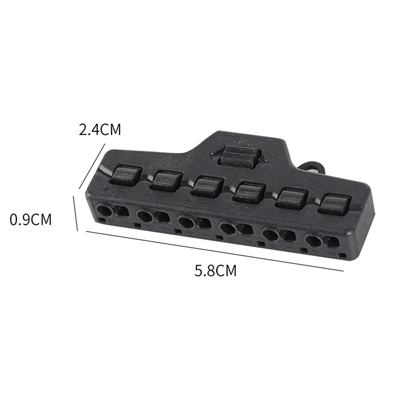 6 Ports Push-in Fast Quick Wire Connector Distribution Wiring Cable Splitter