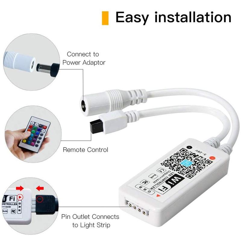 Smart WiFi RGB LED Strip Controller - Google Home / Alexa compatible-Sparts NZ