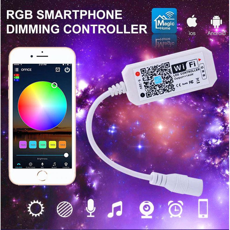 Smart WiFi RGB LED Strip Controller - Google Home / Alexa compatible-Sparts NZ