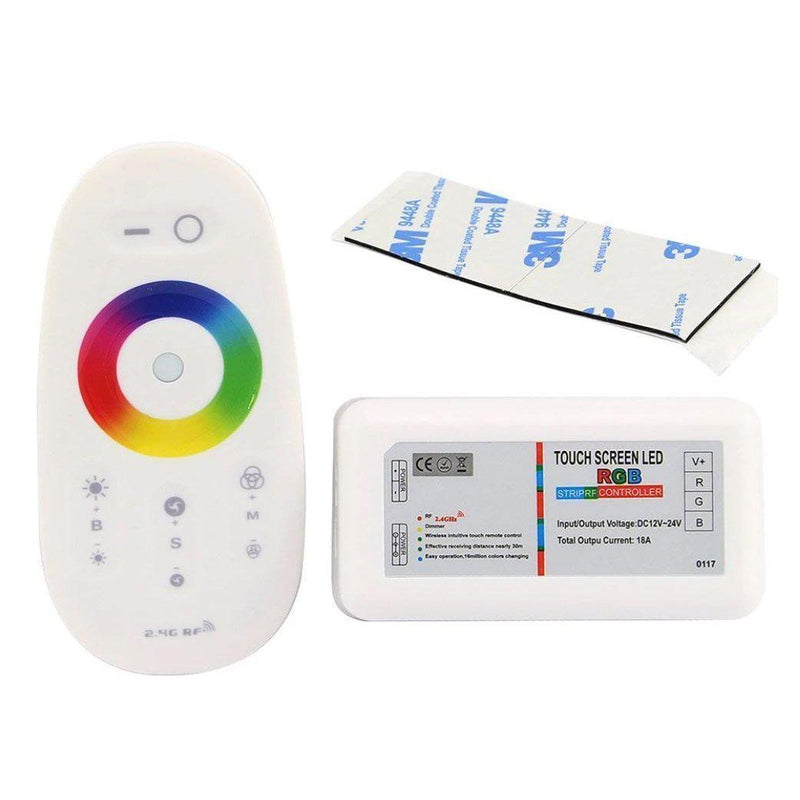 Touch LED RGB Controller + Remote - 2.4G Wireless DC12-24V-Sparts NZ