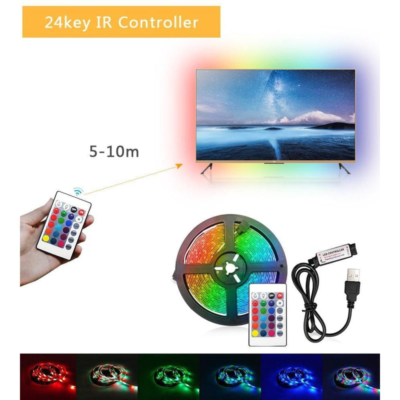 USB LED Strip 3M for TV/Screen light effect-Sparts NZ