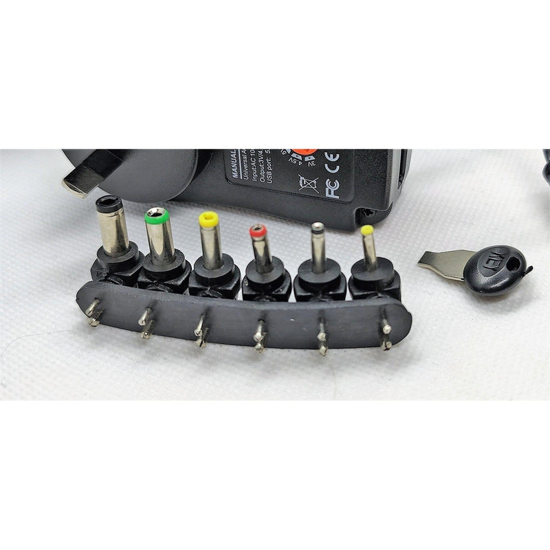 Alimentatore Universale AC/DC 3V-12V Multi Volt - Selettore Di Voltaggio, 12W, Nero - Foto 3