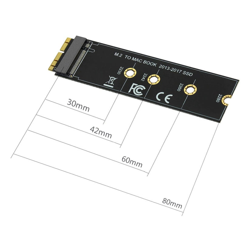 key PCIe AHCI SSD Adapter Card MACBOOK Air Pro