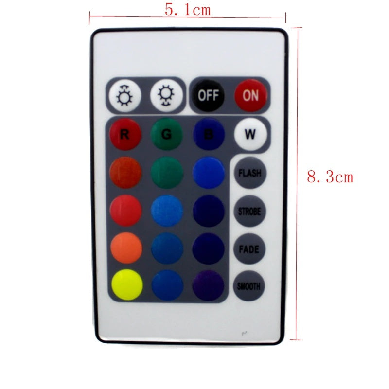 key Wireless Remote Controller LED Dimmer RGB Strip Light