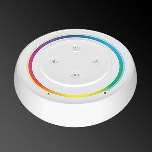 Miboxer 2.4G Rainbow RGB+CCT LED Remote Control, Round, White/Black