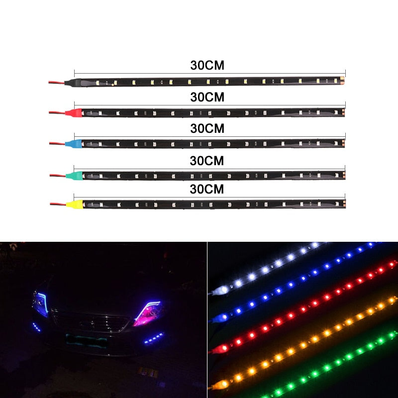 xLED Flexible LED Strip Super Bright Car Exterior Interior
